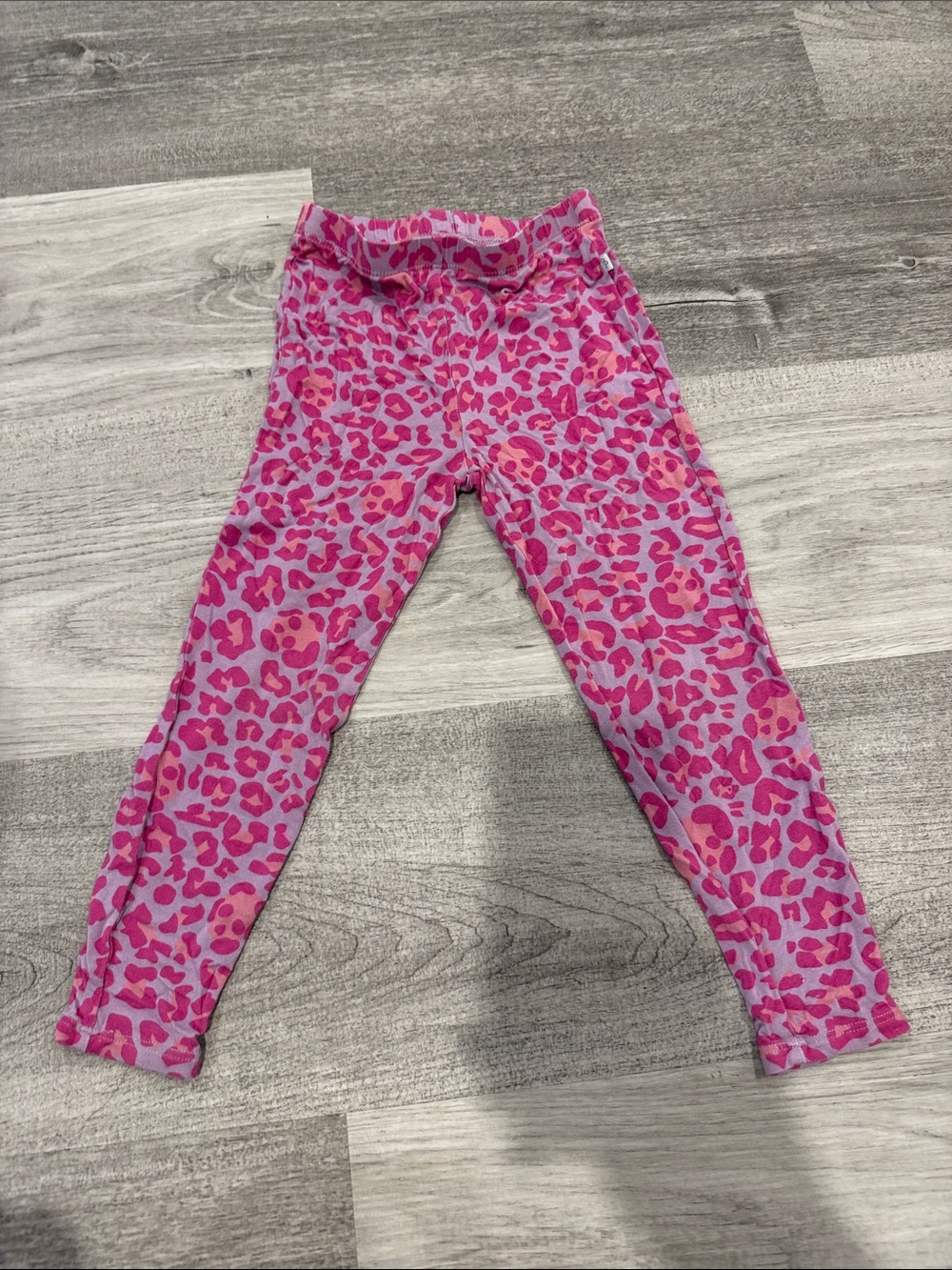 Posh Peanut Pink and Hot Pink Leopard Print Leggings